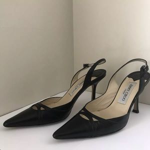 Jimmy Choo Black slingback pumps